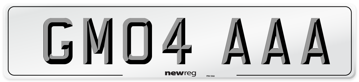 GM04 AAA Number Plate from New Reg